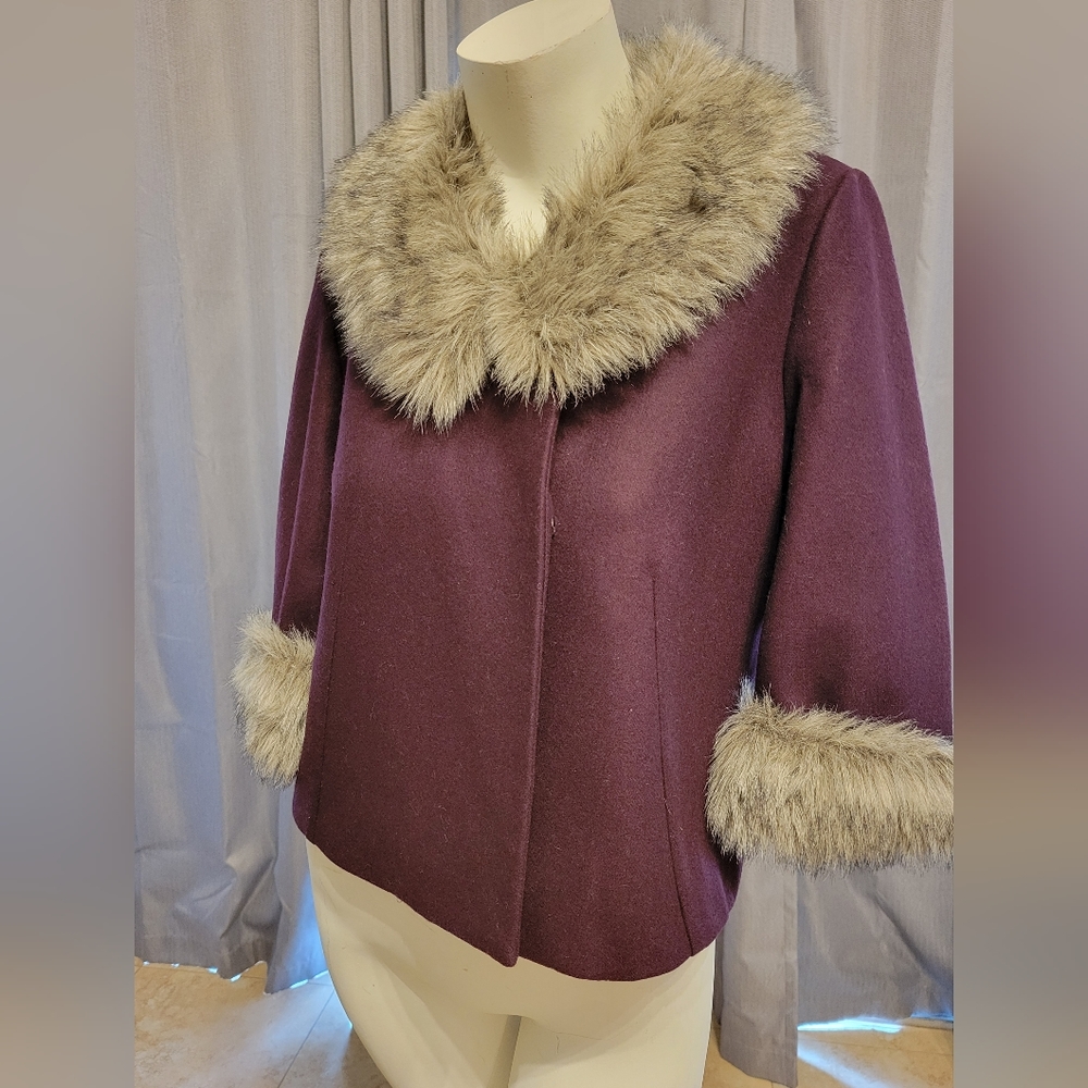 Faux fur coat